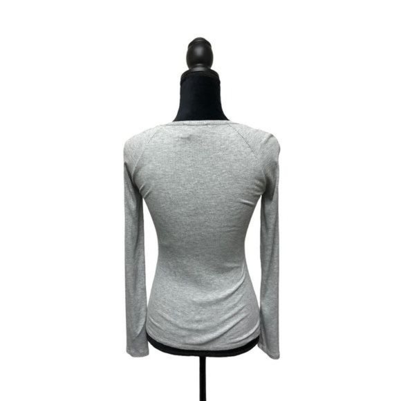 1. State Ruched Sweetheart Neck Long Sleeve Top | Extra Small - Picture 2 of 9